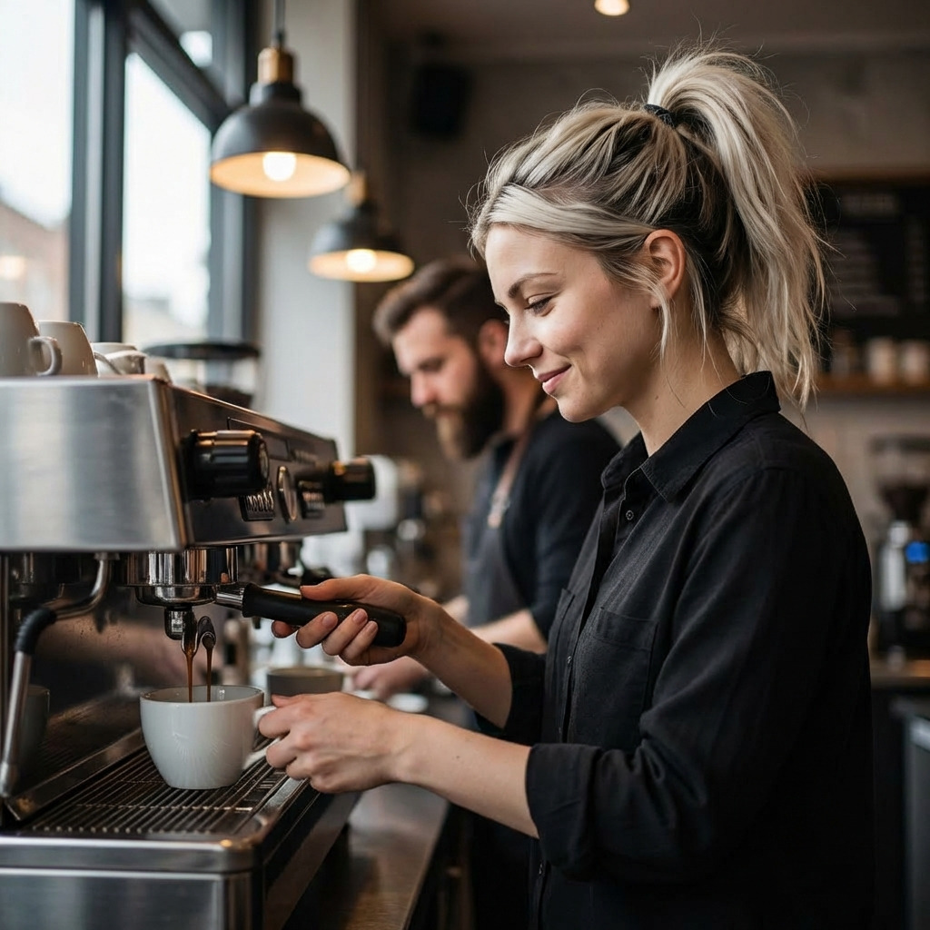 Девушка бариста