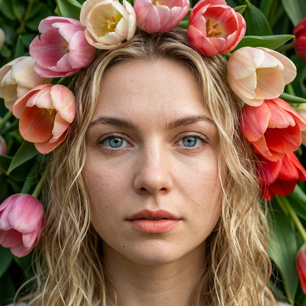 Корона из тюльпанов