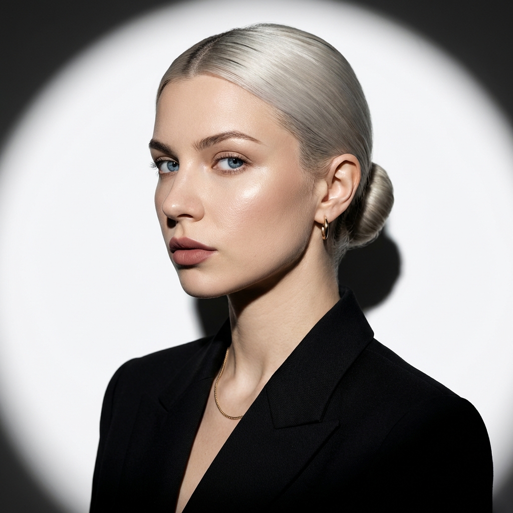 Деловой портрет в световом ореоле