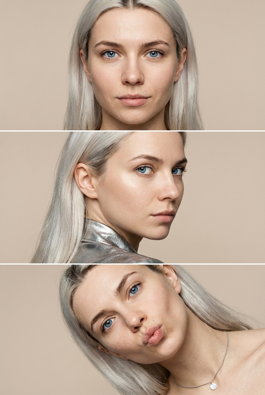 Студийный портретный коллаж