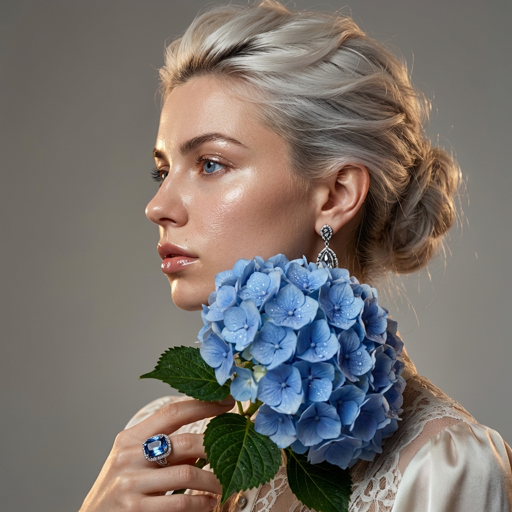 Фото с гортензией