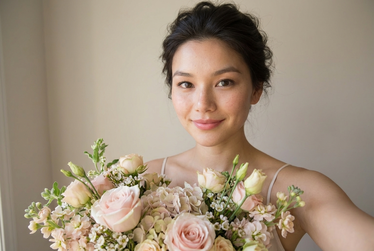 Работа в стиле Пастельный комплимент