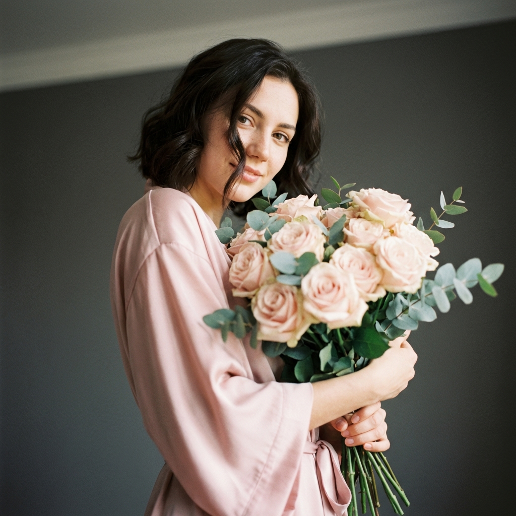 Работа в стиле Пудровое утро