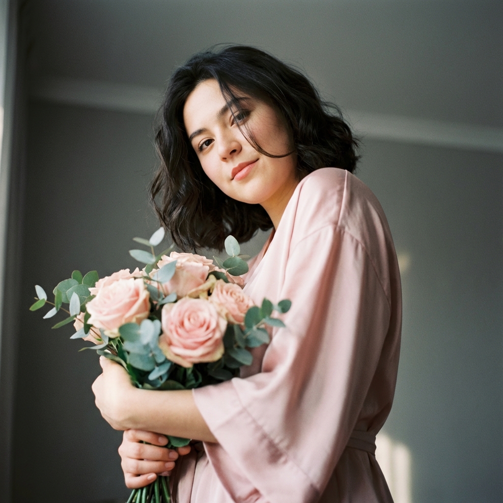 Работа в стиле Пудровое утро